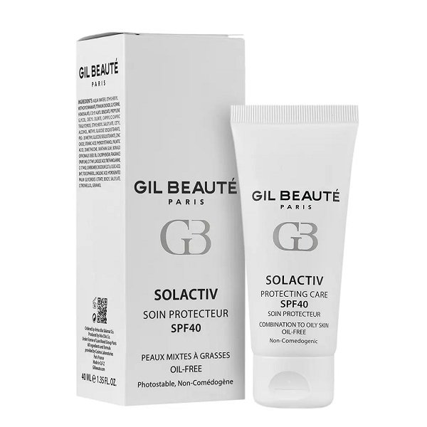 کرم ضد آفتاب بدون رنگ ژیل بوته SPF40 مناسب پوست چرب و مختلط